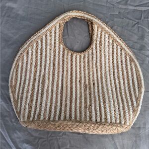 NWOT Shiraleah Beach Bag Tote in woven Jute & Cotton